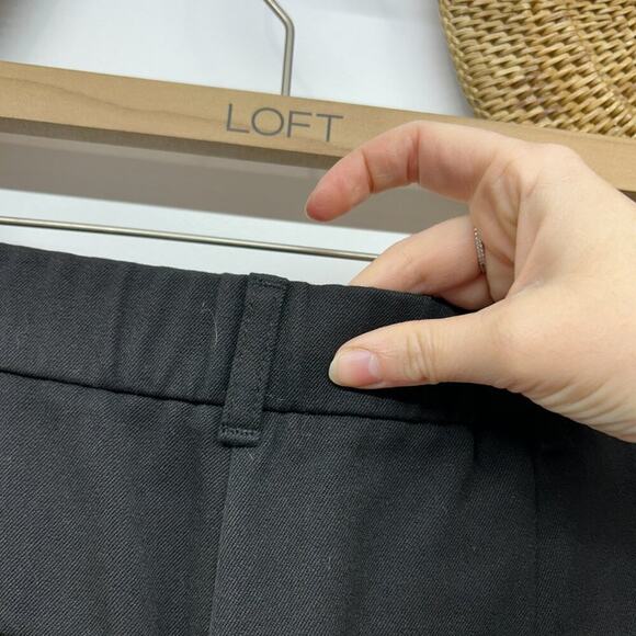 Zara Neutral Minimalist Black Trousers Dress Pants XS - Picture 5 of 6